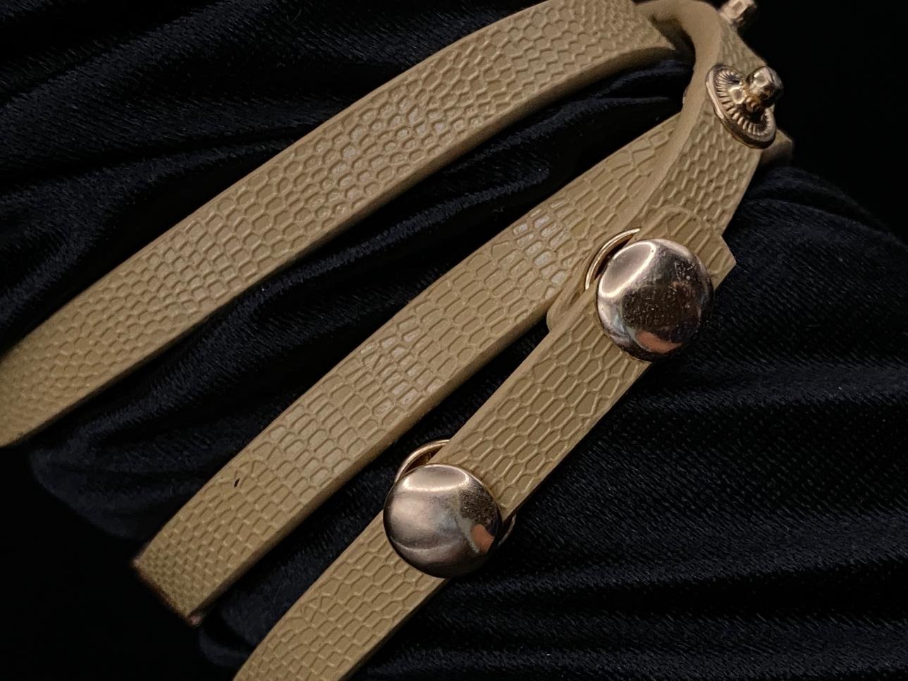 The Natasha Wristwatch Light Brown and Gold