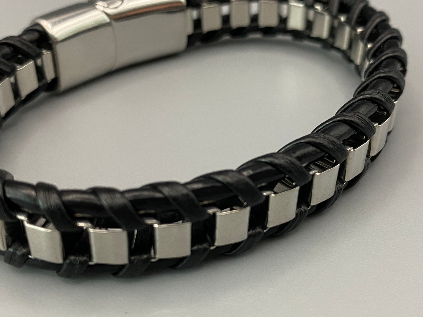 “Urban Edge Bracelet Collection featuring stainless steel wrist wear designed for the modern man, combining style and functionality with a casual and sporty aesthetic, perfect for any occasion.”