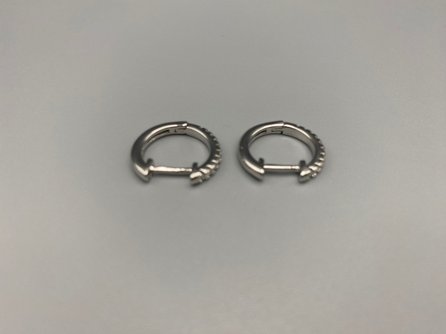“Taga Elegant Hoop Earrings Silver: A perfect blend of sophistication and modern design, featuring silver plating for a luxurious finish, durable stainless steel construction, and sparkling zirconia gems. Stylish and contemporary, perfect for any occasion.”