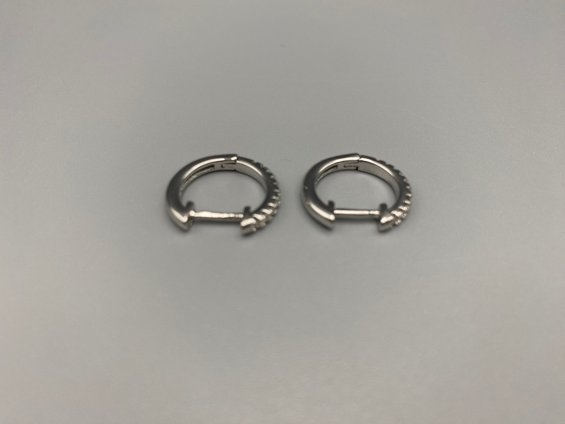 “Taga Elegant Hoop Earrings Silver: A perfect blend of sophistication and modern design, featuring silver plating for a luxurious finish, durable stainless steel construction, and sparkling zirconia gems. Stylish and contemporary, perfect for any occasion.”