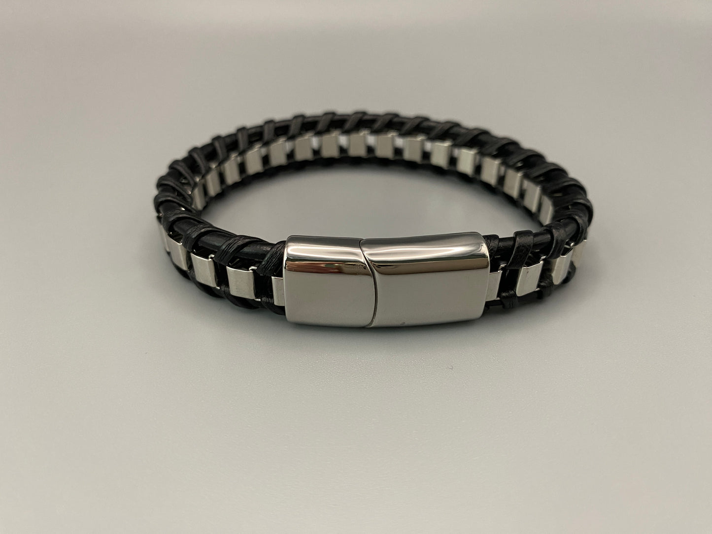  “Urban Edge Bracelet Collection featuring stainless steel wrist wear designed for the modern man, combining style and functionality with a casual and sporty aesthetic, perfect for any occasion.”