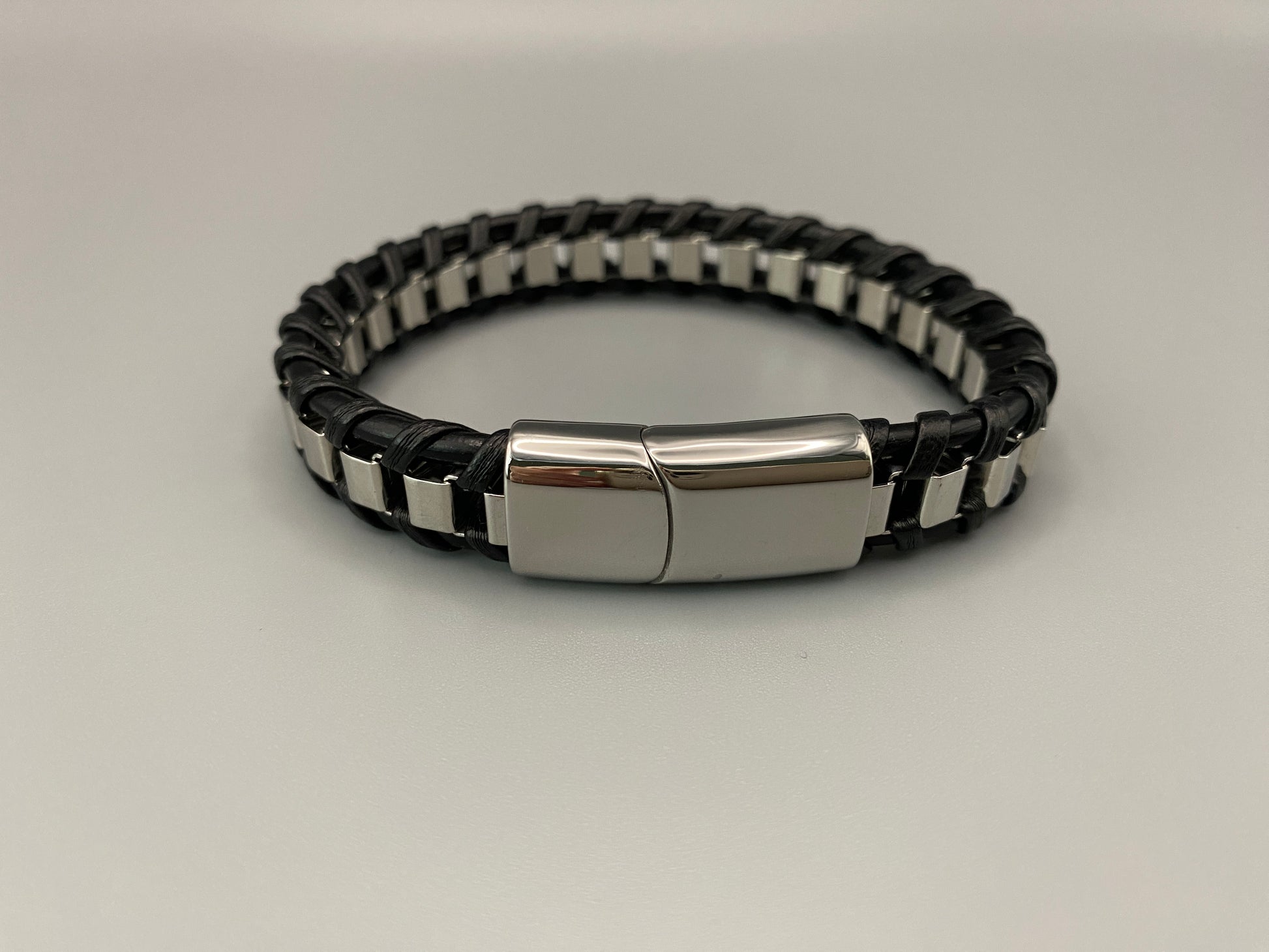  “Urban Edge Bracelet Collection featuring stainless steel wrist wear designed for the modern man, combining style and functionality with a casual and sporty aesthetic, perfect for any occasion.”