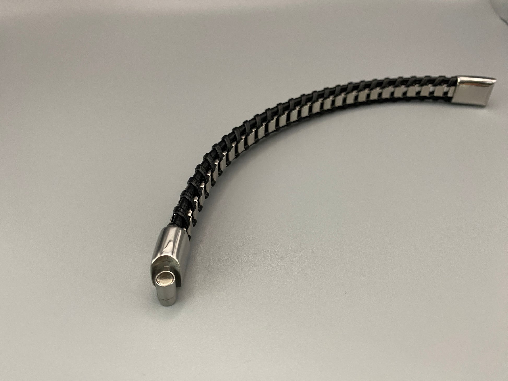  “Urban Edge Bracelet Collection featuring stainless steel wrist wear designed for the modern man, combining style and functionality with a casual and sporty aesthetic, perfect for any occasion.”